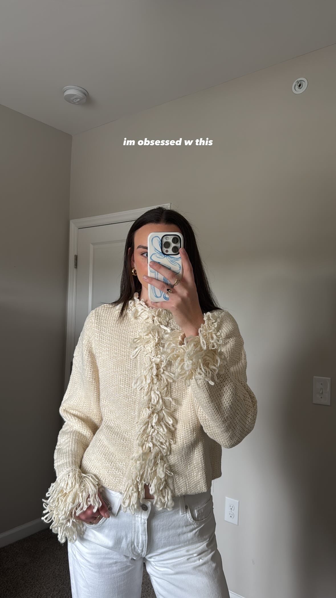 Peyton Fringe Knit Cardigan