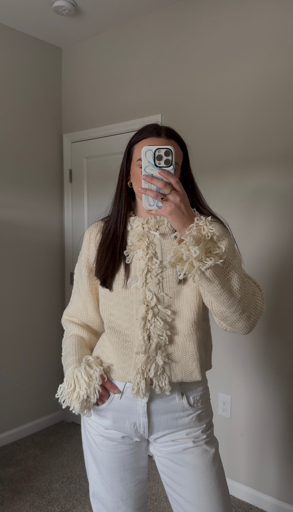 Peyton Fringe Knit Cardigan