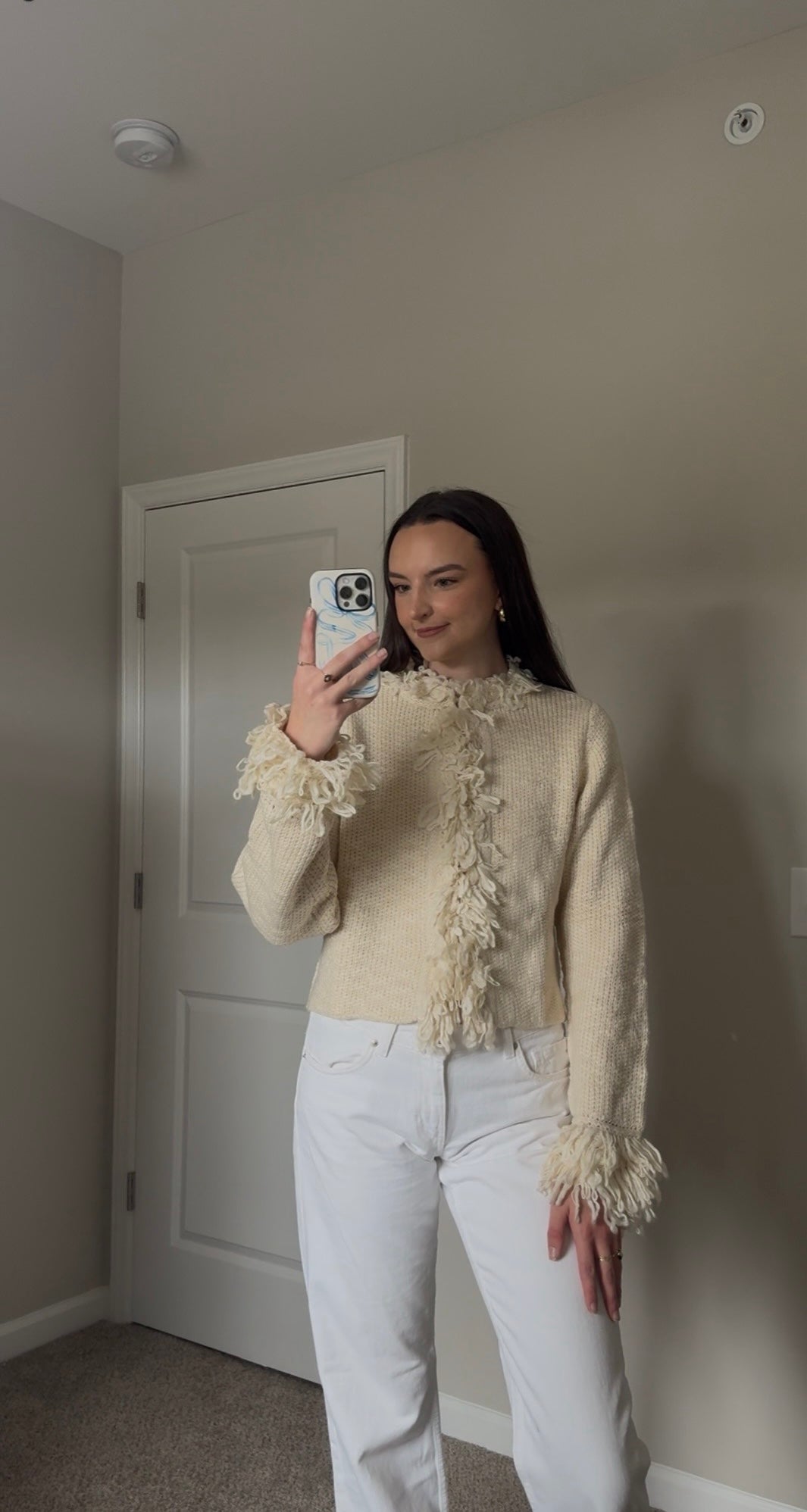 Peyton Fringe Knit Cardigan