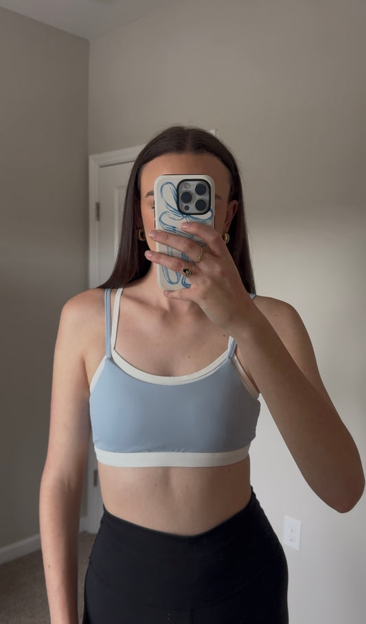 Harley Layered Top- Light Blue