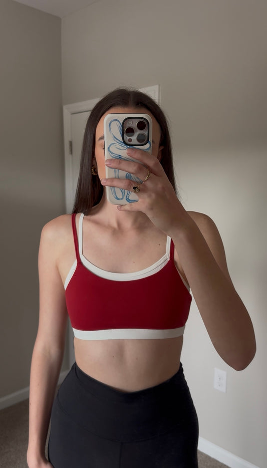 Harley Layered Top- Cherry