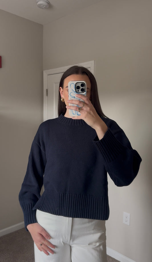 Aspen Sweater - Navy