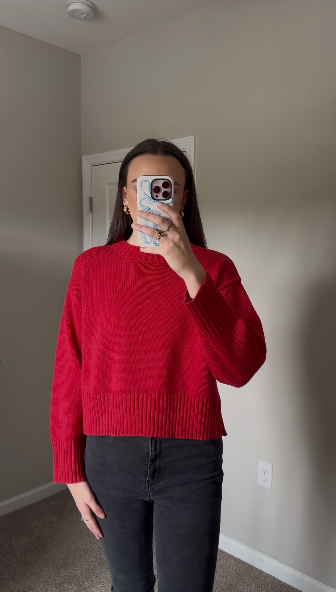 Aspen Sweater - Cherry