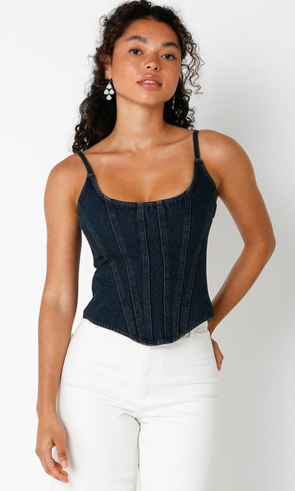 Carrie Denim Top