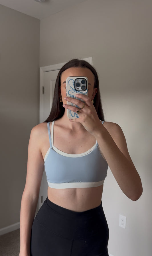 Harley Layered Top- Light Blue