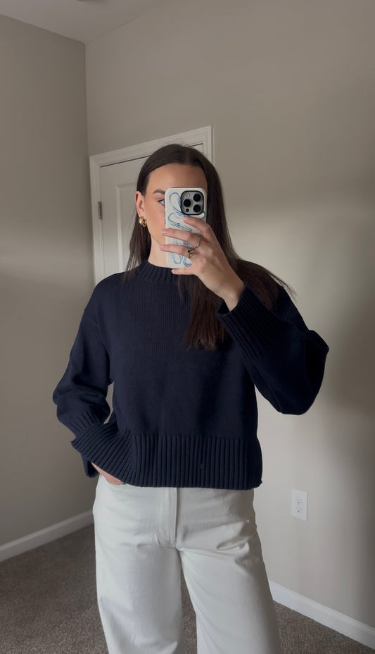 Aspen Sweater - Navy