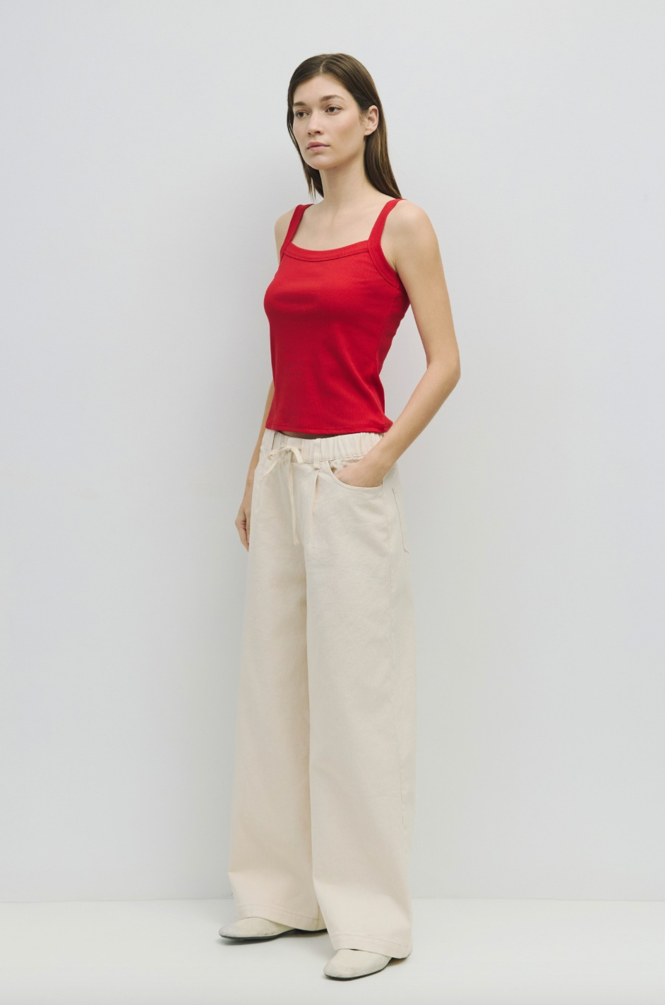 Cassie Tank Top - Red