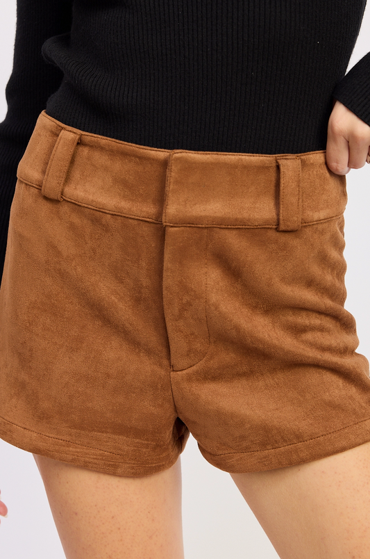 Abby Suede Shorts
