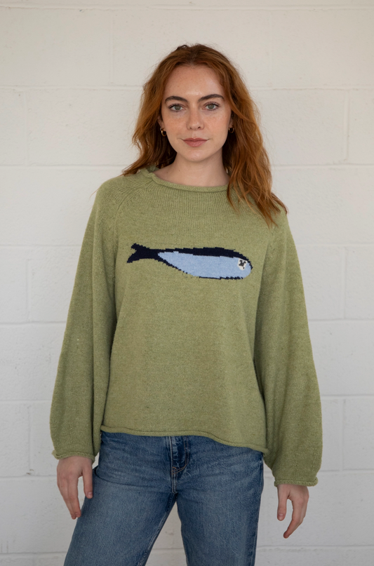 Cassidy Fish Sweater- Matcha
